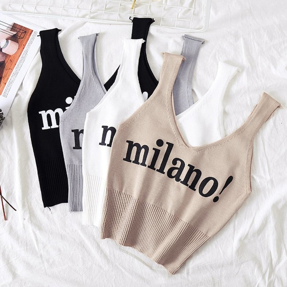 New Sexy Milano Crop Top - Picture 2 of 10